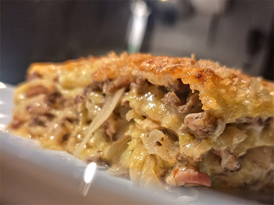 Lasagne mit Sauerkraut