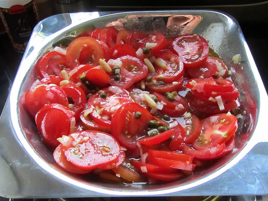 Tomatensalat, wie Uschi ihn macht