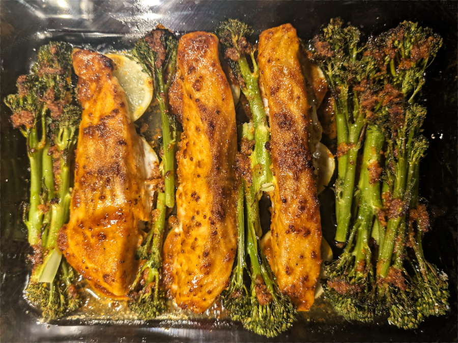 Lachsfilets aus dem Ofen